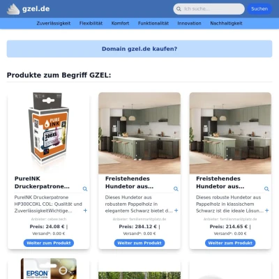 Screenshot gzel.de