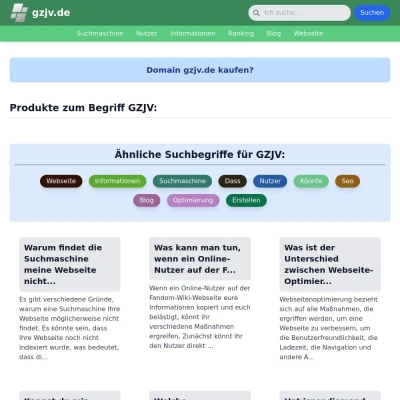 Screenshot gzjv.de