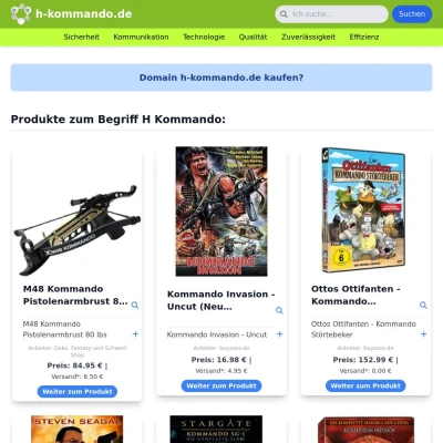 Screenshot h-kommando.de