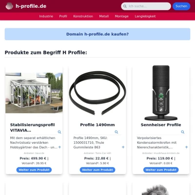 Screenshot h-profile.de