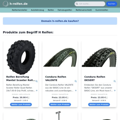Screenshot h-reifen.de