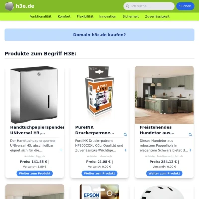 Screenshot h3e.de