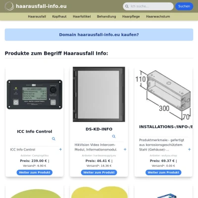 Screenshot haarausfall-info.eu