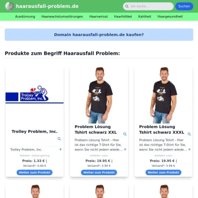 Screenshot haarausfall-problem.de