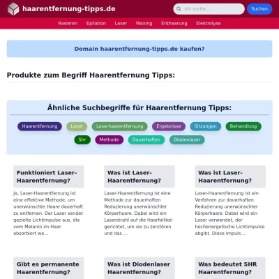 Screenshot haarentfernung-tipps.de