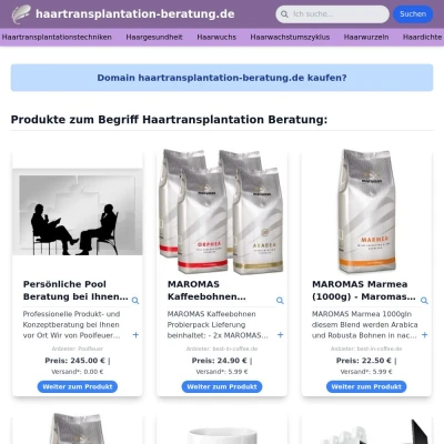 Screenshot haartransplantation-beratung.de