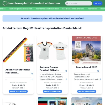 Screenshot haartransplantation-deutschland.eu