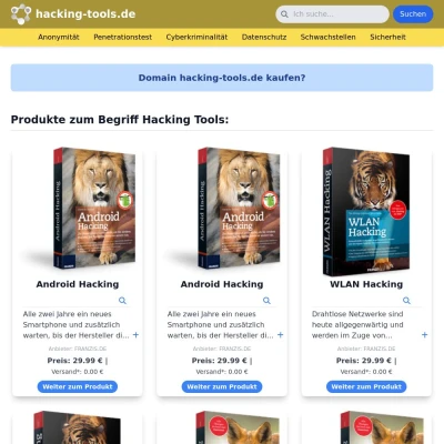 Screenshot hacking-tools.de
