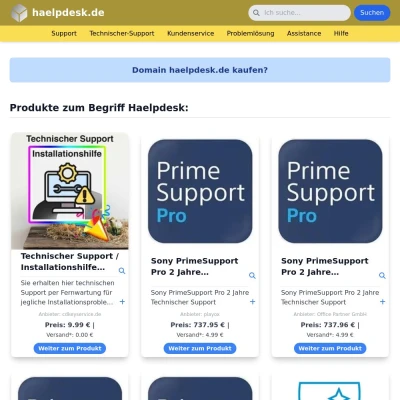 Screenshot haelpdesk.de
