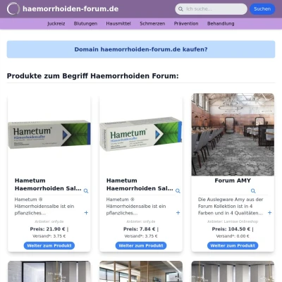 Screenshot haemorrhoiden-forum.de