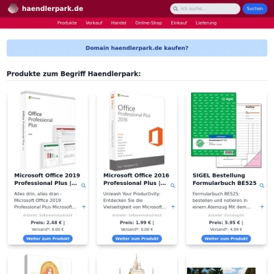 Screenshot haendlerpark.de