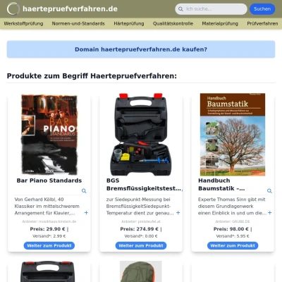 Screenshot haertepruefverfahren.de