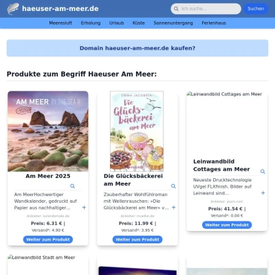 Screenshot haeuser-am-meer.de