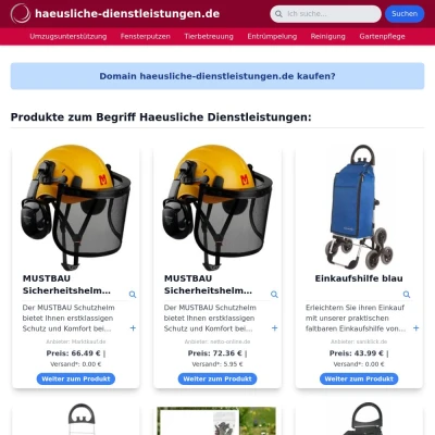 Screenshot haeusliche-dienstleistungen.de