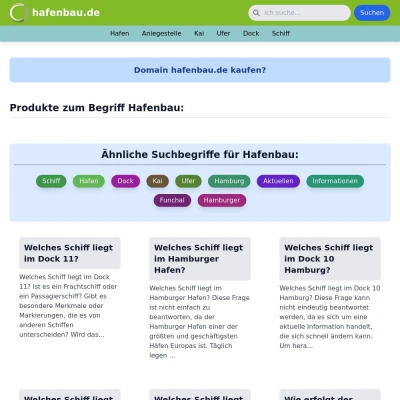 Screenshot hafenbau.de