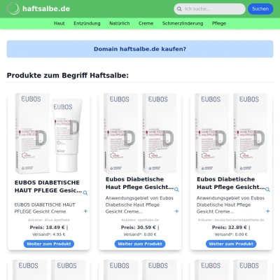 Screenshot haftsalbe.de