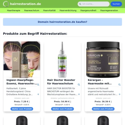 Screenshot hairrestoration.de