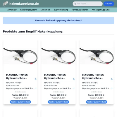 Screenshot hakenkupplung.de