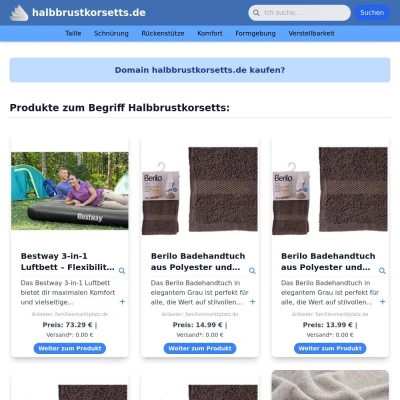 Screenshot halbbrustkorsetts.de