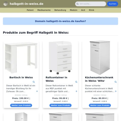 Screenshot halbgott-in-weiss.de