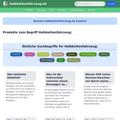 Screenshot halbkettenfahrzeug.de