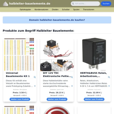 Screenshot halbleiter-bauelemente.de