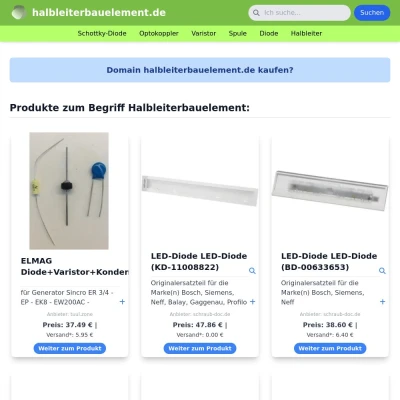 Screenshot halbleiterbauelement.de