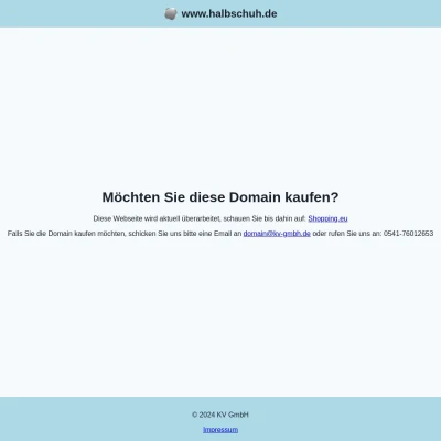 Screenshot halbschuh.de