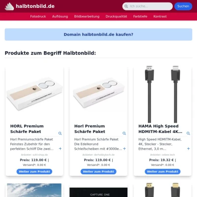 Screenshot halbtonbild.de