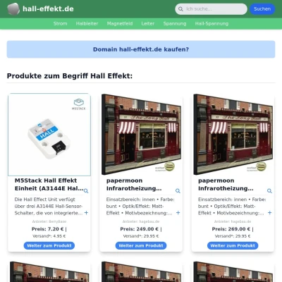 Screenshot hall-effekt.de