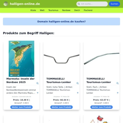 Screenshot halligen-online.de