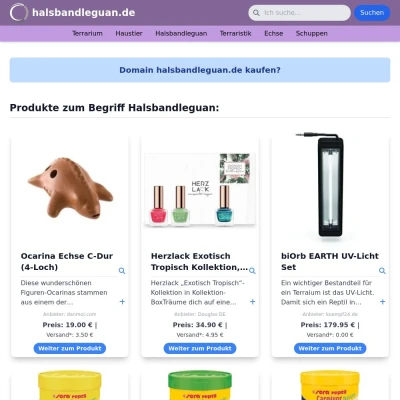 Screenshot halsbandleguan.de