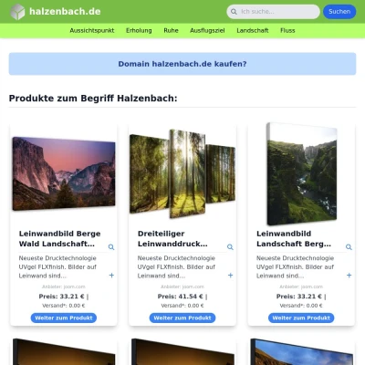 Screenshot halzenbach.de