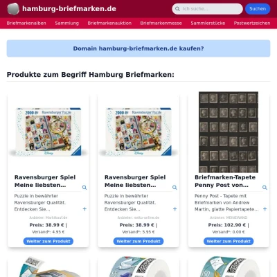 Screenshot hamburg-briefmarken.de