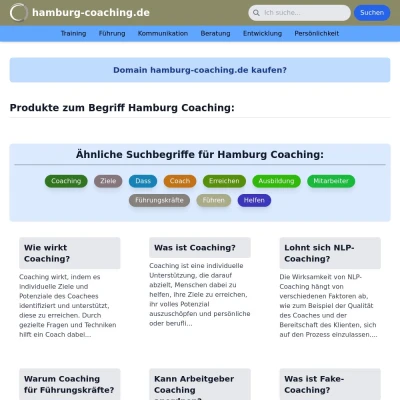 Screenshot hamburg-coaching.de