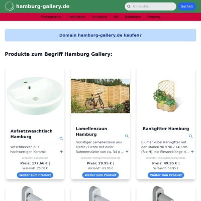 Screenshot hamburg-gallery.de