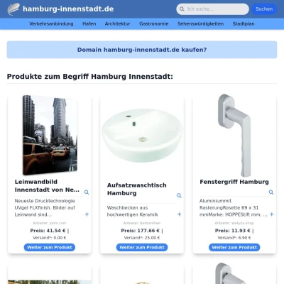 Screenshot hamburg-innenstadt.de