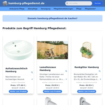 Screenshot hamburg-pflegedienst.de