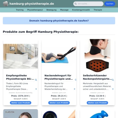 Screenshot hamburg-physiotherapie.de