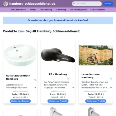 Screenshot hamburg-schluesseldienst.de