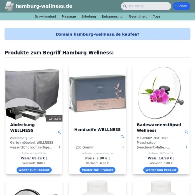 Screenshot hamburg-wellness.de