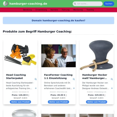Screenshot hamburger-coaching.de