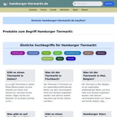 Screenshot hamburger-tiermarkt.de