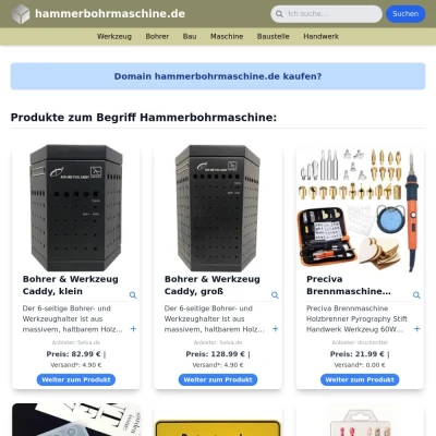 Screenshot hammerbohrmaschine.de