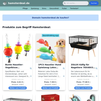 Screenshot hamsterdeal.de