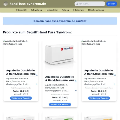 Screenshot hand-fuss-syndrom.de
