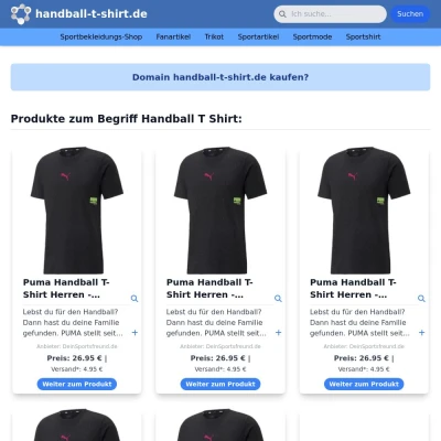 Screenshot handball-t-shirt.de