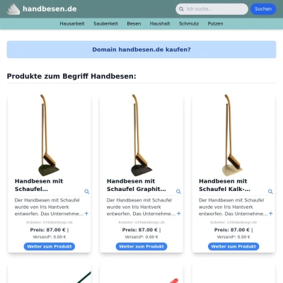 Screenshot handbesen.de