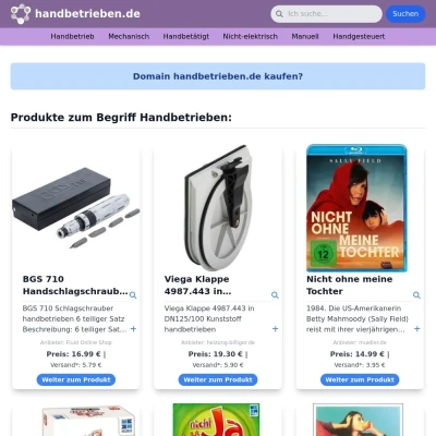 Screenshot handbetrieben.de