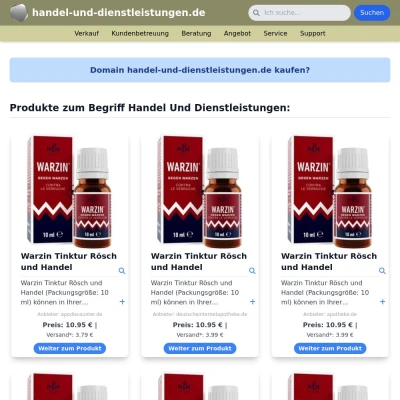 Screenshot handel-und-dienstleistungen.de